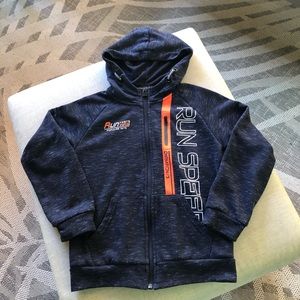 Boy zipped hooded jacket